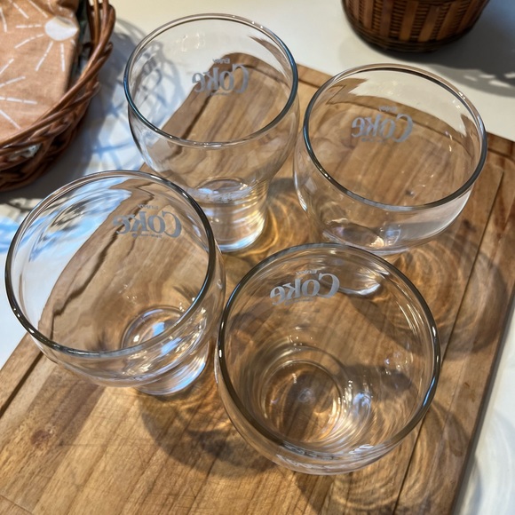 Set/4 Vintage drug store Coca-Cola glasses - Picture 3 of 10